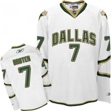 Men's Reebok Dallas Stars #7 Neal Broten Authentic White Third NHL Jersey