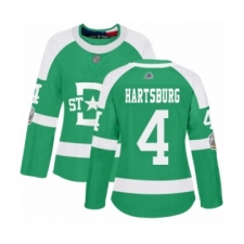 Women's Dallas Stars #4 Craig Hartsburg Authentic Green 2020 Winter Classic Hockey Jersey