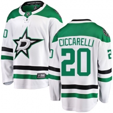Men's Dallas Stars #20 Dino Ciccarelli Fanatics Branded White Away Breakaway NHL Jersey