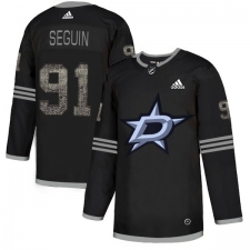 Men's Adidas Dallas Stars #91 Tyler Seguin Black Authentic Classic Stitched NHL Jersey