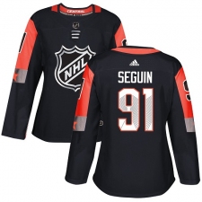 Women's Adidas Dallas Stars #91 Tyler Seguin Authentic Black 2018 All-Star Central Division NHL Jersey