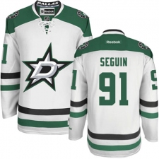 Youth Reebok Dallas Stars #91 Tyler Seguin Authentic White Away NHL Jersey