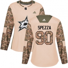 Women's Adidas Dallas Stars #90 Jason Spezza Authentic Camo Veterans Day Practice NHL Jersey
