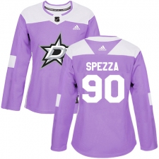 Women's Adidas Dallas Stars #90 Jason Spezza Authentic Purple Fights Cancer Practice NHL Jersey