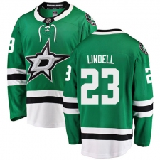 Men's Dallas Stars #23 Esa Lindell Fanatics Branded Green Home Breakaway NHL Jersey