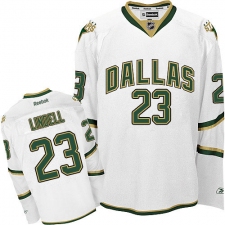 Men's Reebok Dallas Stars #23 Esa Lindell Authentic White Third NHL Jersey