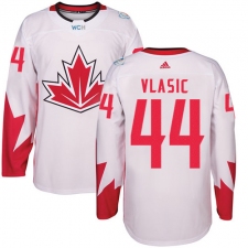 Youth Adidas Team Canada #44 Marc-Edouard Vlasic Premier White Home 2016 World Cup Ice Hockey Jersey