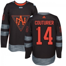 Youth Adidas Team North America #14 Sean Couturier Authentic Black Away 2016 World Cup of Hockey Jersey