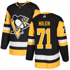 Youth Adidas Pittsburgh Penguins #71 Evgeni Malkin Authentic Black Home NHL Jersey