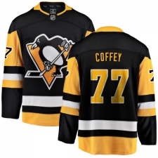 Men's Pittsburgh Penguins #77 Paul Coffey Fanatics Branded Black Home Breakaway NHL Jersey