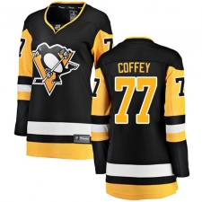 Women's Pittsburgh Penguins #77 Paul Coffey Fanatics Branded Black Home Breakaway NHL Jersey