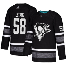 Men's Adidas Pittsburgh Penguins #58 Kris Letang Black 2019 All-Star Game Parley Authentic Stitched NHL Jersey