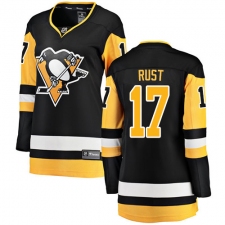 Women's Pittsburgh Penguins #17 Bryan Rust Fanatics Branded Black Home Breakaway NHL Jersey