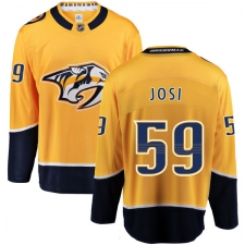 Men's Nashville Predators #59 Roman Josi Fanatics Branded Gold Home Breakaway NHL Jersey