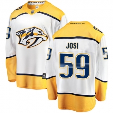 Youth Nashville Predators #59 Roman Josi Fanatics Branded White Away Breakaway NHL Jersey