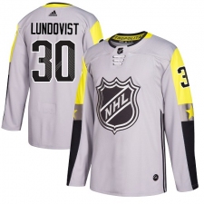 Youth Adidas New York Rangers #30 Henrik Lundqvist Authentic Gray 2018 All-Star Metro Division NHL Jersey