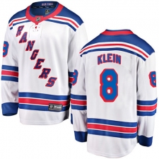 Men's New York Rangers #8 Kevin Klein Fanatics Branded White Away Breakaway NHL Jersey