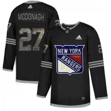 Men's Adidas New York Rangers #27 Ryan McDonagh Black Authentic Classic Stitched NHL Jersey