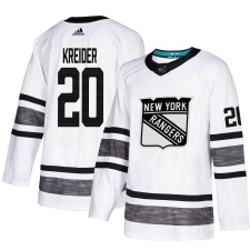 Men's Adidas New York Rangers #20 Chris Kreider White 2019 All-Star Game Parley Authentic Stitched NHL Jersey
