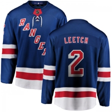 Men's New York Rangers #2 Brian Leetch Fanatics Branded Royal Blue Home Breakaway NHL Jersey