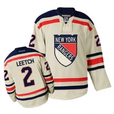 Men's Reebok New York Rangers #2 Brian Leetch Premier Cream 2012 Winter Classic NHL Jersey