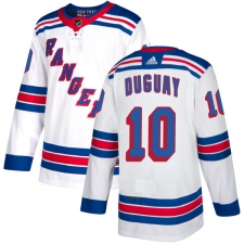 Youth Reebok New York Rangers #10 Ron Duguay Authentic White Away NHL Jersey