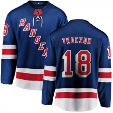 Youth New York Rangers #18 Walt Tkaczuk Fanatics Branded Royal Blue Home Breakaway NHL Jersey