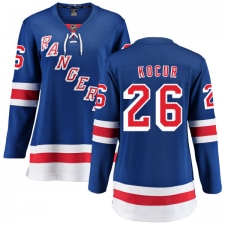 Women's New York Rangers #26 Joe Kocur Fanatics Branded Royal Blue Home Breakaway NHL Jersey
