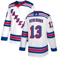 Men's Reebok New York Rangers #13 Sergei Nemchinov Authentic White Away NHL Jersey