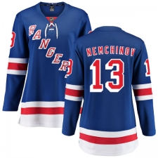 Women's New York Rangers #13 Sergei Nemchinov Fanatics Branded Royal Blue Home Breakaway NHL Jersey