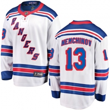 Youth New York Rangers #13 Sergei Nemchinov Fanatics Branded White Away Breakaway NHL Jersey