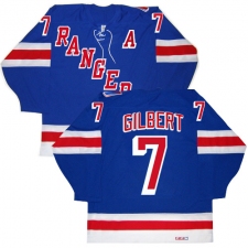 Men's CCM New York Rangers #7 Rod Gilbert Premier Royal Blue New Throwback NHL Jersey