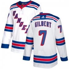 Men's Reebok New York Rangers #7 Rod Gilbert Authentic White Away NHL Jersey