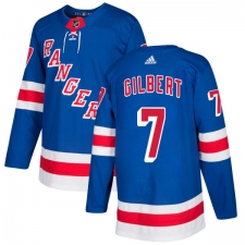 Youth Adidas New York Rangers #7 Rod Gilbert Authentic Royal Blue Home NHL Jersey