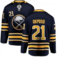 Youth Buffalo Sabres #21 Kyle Okposo Fanatics Branded Navy Blue Home Breakaway NHL Jersey