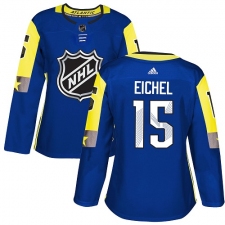 Women's Adidas Buffalo Sabres #15 Jack Eichel Authentic Royal Blue 2018 All-Star Atlantic Division NHL Jersey