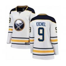 Women's Buffalo Sabres #9 Jack Eichel Fanatics Branded White Away Breakaway NHL Jersey