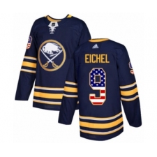 Youth Adidas Buffalo Sabres #9 Jack Eichel Authentic Navy Blue USA Flag Fashion NHL Jersey