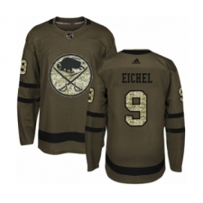 Youth Adidas Buffalo Sabres #9 Jack Eichel Premier Green Salute to Service NHL Jersey