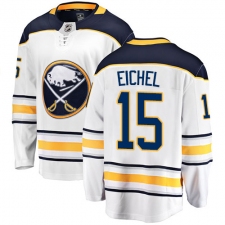 Youth Buffalo Sabres #15 Jack Eichel Fanatics Branded White Away Breakaway NHL Jersey