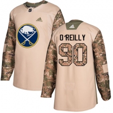 Men's Adidas Buffalo Sabres #90 Ryan O'Reilly Authentic Camo Veterans Day Practice NHL Jersey