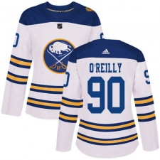 Women's Adidas Buffalo Sabres #90 Ryan O'Reilly Authentic White 2018 Winter Classic NHL Jersey