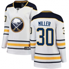 Women's Buffalo Sabres #30 Ryan Miller Fanatics Branded White Away Breakaway NHL Jersey