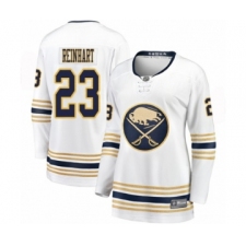 Women's Buffalo Sabres #23 Sam Reinhart Fanatics Branded White 50th Season Breakaway Hockey Jersey