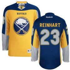 Women's Reebok Buffalo Sabres #23 Sam Reinhart Authentic Gold Third NHL Jersey