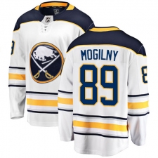Youth Buffalo Sabres #89 Alexander Mogilny Fanatics Branded White Away Breakaway NHL Jersey