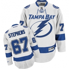 Men's Reebok Tampa Bay Lightning #67 Mitchell Stephens Authentic White Away NHL Jersey