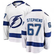 Youth Tampa Bay Lightning #67 Mitchell Stephens Fanatics Branded White Away Breakaway NHL Jersey