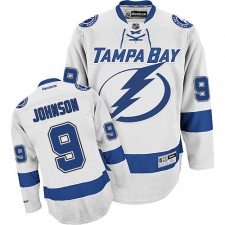 Men's Reebok Tampa Bay Lightning #9 Tyler Johnson Authentic White Away NHL Jersey