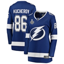 Women's Tampa Bay Lightning #86 Nikita Kucherov Fanatics Branded Blue 2020 Stanley Cup Final Bound Home Player Breakaway Jersey